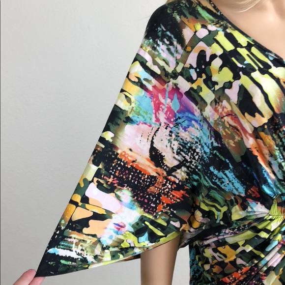 ABS Multi-colored Mini Dress S EUC - Picture 8 of 8